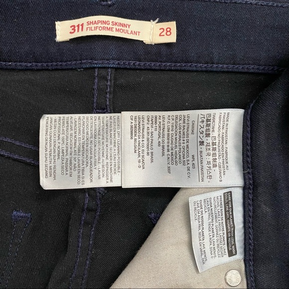 Levi’s 311 skinny cropped sz 28 - Picture 4 of 5